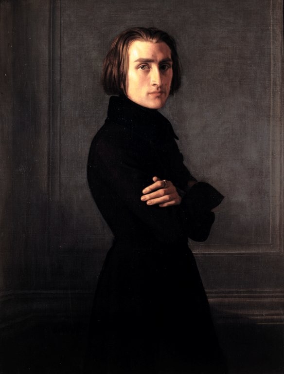 Henri Lehmann, Portret Franciszka Liszta, 1839, Musée Carnavalet, 